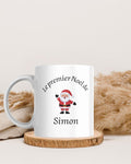 Mug Personnalisé “Le Premier Noël de ” – Cadeau Bébé Noël