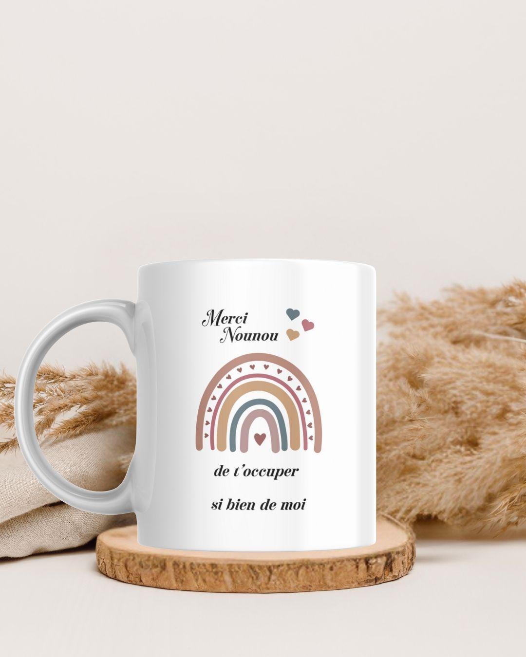 Mug “Merci Nounou” – Cadeau de Remerciement pour Nounou |