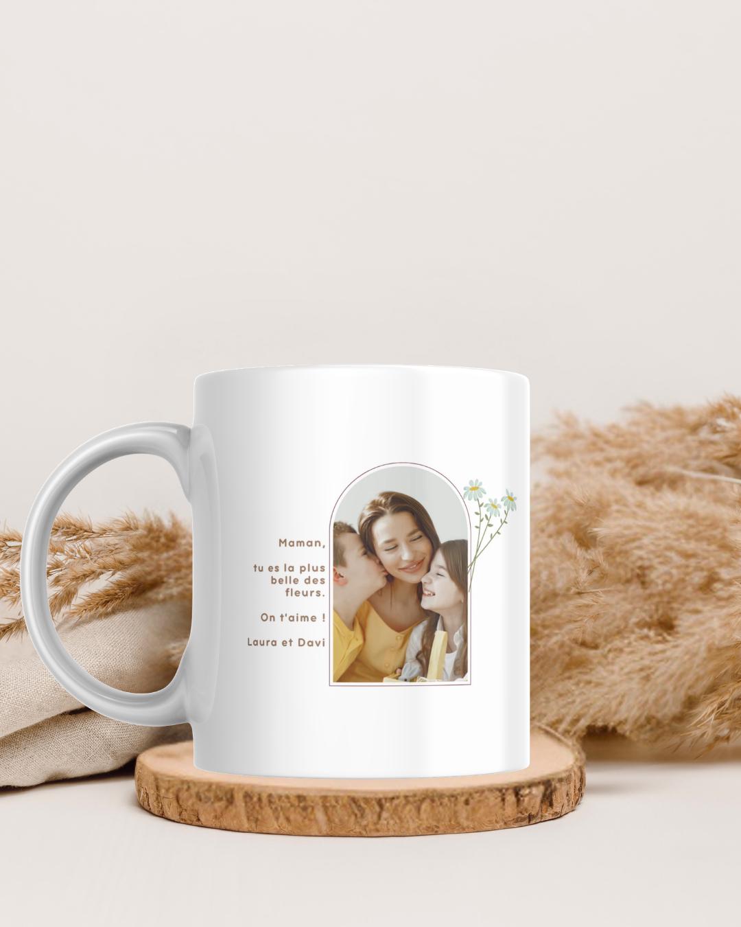 Mug Personnalisé Fête des Mères – Cadeau Unique avec Photo & Texte pour Maman