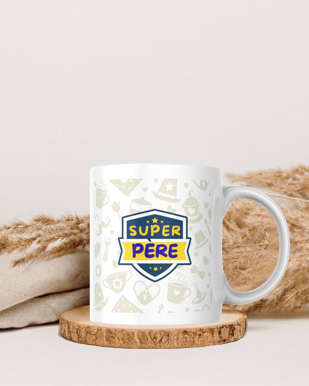 Mug Super Père | Cadeau Fête des Pères Original | Tasse Papa Super Héros
