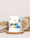 Mug Papa Personnalisé avec Photo | Cadeau Fête des Pères Football | Tasse Super Papa