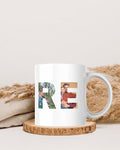 Mug Photo Papa Personnalisé | Tasse "PÈRE" avec Photos | Cadeau Fête des Pères Unique
